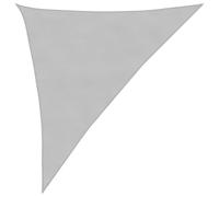 Tmriohed Voile d'ombrage triangulaire - 2,5 x 2,5 x 3,5 m - Anthracite - Tissu Oxford - Protection contre le vent - Toutes saisons - Pour terrasse, jardin, balcon, camping