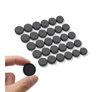 TMZELOA Lot de 30 Aimants Puissants Noirs - Aimants pour Tableau Blanc, Réfrigérateur et Bureau - Ø20mm Aimants Ronds Décoratifs - Organisation Maison, École, Bureau