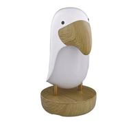T'nb - Veilleuse Avec Sons Relaxants, 6 Bruits Naturels, Minuterie 30 Min, Luminosité Réglable, Mode Respiration - Toucan Blanc Multicolore