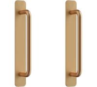 TNBCCXN Poignées d'armoires, Poignées d'armoire, paquet de 2 poignées de porte en alliage d'aluminium sans poinçonnage(Medium No Pierce (Gold))