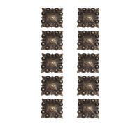 Tnfeeon 10 Ensembles de Rivets en Cuir Décoratifs en Alliage de Zinc Rivets à Vis à Capuchon Carré Capuchon de 31 Mm Vis PH de 7 Mm pour Sac de Ceinture Veste à Chaussures Portefeuille Réparation