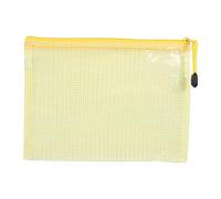 Tnfeeon 12pcs A5 Sac à Glissière en Plastique Sacs de Protection des Cartes, Certificats et Autres (YELLOW)