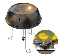 Tnfeeon Agitateur Solaire pour Bain d'oiseaux, Agitateur d'eau Puissant Crée des Ondulations Naturelles avec Fonctionnement à la Lumière du Soleil, Aucune Pile Nécessaire, Support en Acier