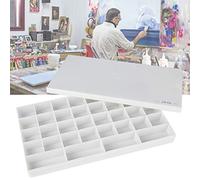 Tnfeeon Boîte de Peinture Pigmentée Carrée, Palette d'aquarelle et de Gouache en Plastique de Haute qualité, 36 Grilles Idéales pour les Artistes et les étudiants (Boîte rigide à 36 grilles)