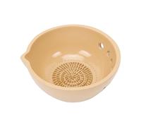 Tnfeeon Bol Râpe à Ail, Base de Broyage 2 en 1, Décapant les Feuilles, Matériau en Résine, Passe au Lave-vaisselle pour les Cuisiniers à Domicile, Retrait Effort des Tiges, Salade, Soupe, Ragoût, (7