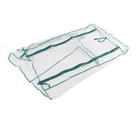 Tnfeeon Couverture de Serre en PVC 27x19x36 Pouces Transmission de la Lumière pour Semis Extérieurs avec Protection de Porte à Glissière Couverture Végétale Portable pour Balcon Jardin Jardinage