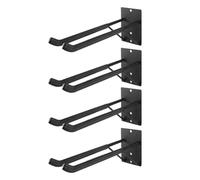Tnfeeon Crochets Muraux Robustes 4 Pack, 14.17in Support Métallique pour | Crochets de suspension en acier épais, Protection de finition antirouille, extrémités Anti-chute pliées vers le haut,
