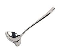 Tnfeeon Cuillère à Sauce, Cuillère de Service en Acier Inoxydable Poli Miroir, 19 X 7,5 X 3 Cm avec Bec Verseur, pour le Placage de Desserts à Salade de Sauce dans la Cuisine à Domicile