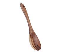 Tnfeeon Cuillère et Fourchette en Teck, Set Ergonomique de 26 Cm, pour