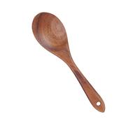 Tnfeeon Cuillère et Fourchette en Teck, Set Ergonomique de 26 Cm, pour