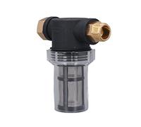 Tnfeeon Filtre de Tuyau d'arrosage, Filtre à Eau d'entrée de Nettoyeur Haute Pression, Piège Les Débris de Sédiments avec Filetage Mâle Femelle de 3 à 4 Pouces, Taille Compacte de 5 1x5 4x2 8