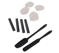Tnfeeon Kit de Démarrage au Levain avec 4 Housses en Tissu, 4 Bandes de Thermomètre, 2 Grattoirs pour la Fabrication du Pain et la Fermentation
