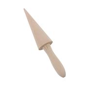 Tnfeeon Moule à Cornet de Crème, Outil de Cuisson de Moule à Cornet de Crème Glacée en Bois, Rouleau en Bois Naturel de 23 X 4,5 X 4,5 Cm avec Poignée Facile à Saisir pour Gaufres et Rouleaux