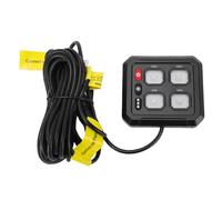 Tnfeeon Panneau de Commutation RVB 4 Gangs, Boîte de Relais 12 V 50 A avec Rétroéclairage Automatique à intensité Variable, 4 Modes d'éclairage, Panneau de Commutation Auxiliaire LED pour Camions,