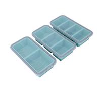 Tnfeeon Plateau de Congélation en Silicone avec Couvercle, Organisateur de 9 Cubes pour Portions de Bouillon d'os de Soupe, Cubes Mesurés de 4 Oz 8 Oz, Congélateur au -ondes, Stockage de Cuisson