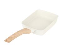 Tnfeeon Poêle à Crêpes Antiadhésive en Alliage d'aluminium, Poêle Tamagoyaki Rectangulaire, de Petit Déjeuner pour œufs, Bacon, Crêpes, Omelettes, Steaks, Cuisine à Domicile