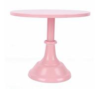 Tnfeeon Présentoir à Gâteaux en Fer Rose, Présentoir à Cupcakes en Métal Poli avec Construction Robuste, Design Rond Minimaliste, Facile à Nettoyer pour Fête d'anniversaire, Mariage, thé de (Moyen