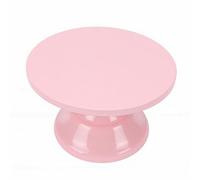 Tnfeeon Présentoir à Gâteaux en Fer Rose, Présentoir à Cupcakes en Métal Poli avec Construction Robuste, Design Rond Minimaliste, Facile à Nettoyer pour Fête d'anniversaire, Mariage, thé de (Petit