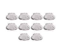 Tnfeeon Rivet en Forme de Coquillage argenté, Rivets Décoratifs en Alliage de Zinc 33 Mm avec Vis PH pour l'artisanat du Cuir, Sac de Ceinture, Sac à Main, Réparation et Décoration de Vêtements