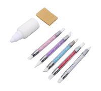 Tnfeeon Ruban de Masquage Liquide à Séchage Rapide avec Ensemble d'applicateur de Gomme 30 Ml Fournitures d'art pour Artistes Débutants Professionnels Liquide de Masquage de Protection des Bords