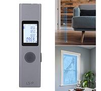 Tnfeeon TéléMètre Numérique en Alliage d'aluminium 40 M avec 11 Fonctions de Mesure pour, Volume, Angle, Hauteur, Outil de Poche pour l'arpentage de la Rénovation Domiciliaire