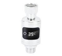 Tnfeeon Thermomètre de Douche avec Affichage LED, écrou de 1/2 Pouce pour | Construction ABS étanche, Capteur Anti-brûlure, écran Numérique rétroéclairé, Connexion Facile du Robinet pour Salle de