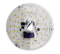 Tnfeeon Ventilateur de Plafond LED 4 Pouces (15W) - 3 Températures de Couleur : 3000K/4000K/6000K - Kit Rénovation avec Variateur et Mémoire - Adapté aux Lampes à Base Métallique - 230V