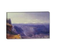 TNGHHSGA Brume PourpreIvan Aivazovsky Tableau Marin sur Toile, Peinture Classique de la Mer80x128m Encadrée