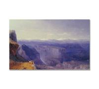 TNGHHSGA Brume PourpreIvan Aivazovsky Tableau Mer sur Toile, Décoration Murale Classique80x128m Sans cadre