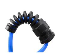 TNPLKIUYT Presse-étoupe en plastique et Nylon, poignée de cordon, presse, entrée de fil, extérieur, bicolore, toutes tailles(Noir,M22 2pcs)