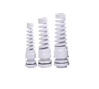 TNPLKIUYT Presse-étoupe en plastique et Nylon, poignée de cordon, presse, entrée de fil, extérieur, bicolore, toutes tailles(White,M25 1 pcs)