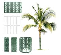 TNSLAND 10 Pièces Protections de Tronc avec 10 Pinces en U Peut être Combiné, Protecteurs de Plantes et de Troncs D'arbres avec Trous D'aération, 20×30cm