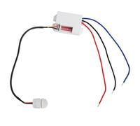 TNSLAND Mini Détecteur de Mouvement 230v Encastré avec Mode D'emploi, 360° Intérieur Extérieur Capteur Infrarouge IP20 avec Ampoules LED, Sensibilité Réglable pour Plafond, Couloir, Placard, IntéRieur