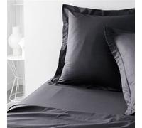 Today Taie d'oreiller Essential 63x63+5 cm Oxford 5 cm 100% coton uni Fusain
