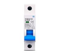 TOB1Z-63 DC MCB 6KA 1P 500V Mini Disjoncteur 3A 6A 10A 16A 20A 25A 32A 40A 50A 63A Y Connexion 1 Pièces(16a)
