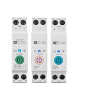 TOB9-VAP 63A 1P+N Interrupteur intelligent Compteur d'énergie Surveillance Disjoncteur Relais temporisé 1 pièce(TOB9-VAP VA protect,1-63A)