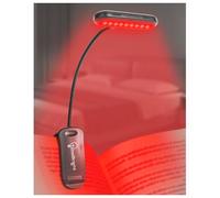 TobeBright Lampe de Lecture à Lumière Rouge 670nm Liseuse LED pour Lire la Nuit, Zéro Lumière Bleue Protection des Yeux Rechargeable USB-C Cadeau pour Enfants, Flexible à 360° pour l'Apprentissage