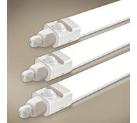 Tobeter 3 Pièces Neon LED 150 CM avec Detecteur de Mouvement, 45W 4500LM Tube Sensor Lampe, Linkable Luminaire Plafonnier Reglette Led, Blanc Neutre 4000K IP65 Pour Garage, Cave, Atelier, Couloir