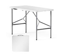 Toboli Campingtisch klappbarer Partytisch Klapptisch Tisch Gartentisch 120x60x74cm Weiß