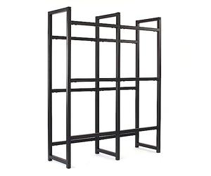 Toboli Étagère 6 Caisses de Boisson Acier 91x31x116 cm 20kg par Niveau Meuble Ordre Boites Légumes Espace de Rangement Cave Cuisine Cellier Jouets