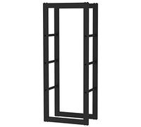 Toboli Étagère pour bois de chauffage - 100 x 25 x 40 cm - capacité 100 kg - en Métal revêtu par poudre - Support range bûche pour Stockage Empilage Cheminée Poêle pour intérieur et extérieur