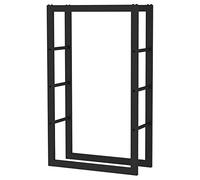 Toboli Étagère pour bois de chauffage - 100 x 25 x 60 cm - capacité 150 kg - en Métal revêtu par poudre - Support range bûche pour Stockage Empilage Cheminée Poêle pour intérieur et extérieur