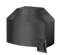 Toboli Housse de protection de barbecue noir 147x61x122cm Capot résistant pluie
