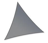Toboli Voile d’ombrage Triangulaire - 4 x 4 x 4 m - en Tissu PE - Protection Vent et Soleil UV 30+ - avec Anneaux en D et câbles - Toile Auvent de Jardin Patio Terrasse Camping - Couleur Grise