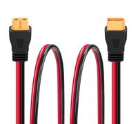 TOCCOOL XT60 Câble d'extension 12 AWG, cordon d'alimentation solaire CC pour centrales électriques portables avec port XT60, compatible avec ABOK Ark3600, Anker SOLIX C200/C300, EcoFlow Trail 300 DC
