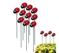 Toche de jardin , 10 pièces 30 cm en plastique 3D imperméable - Piquets de jardin décoratifs - pour parc, terrasse, jardin, parterre de fleurs, pelouse, chemin, balcon