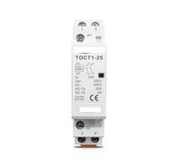 TOCT1 2P 25A 1NC1NO 2NO 2NC 230V 50/60Hz Din Rail, contacteur modulaire AC domestique, une ouverture normale et une fermeture normale(2NO,220V)