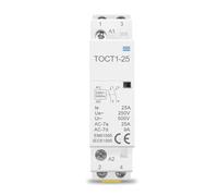 TOCT1 2P 25A 220V/230V 50/60HZ Household Ac Modular Contactor 2NO 2NC Or 1NO 1NC 1pcs(20A 2NO)