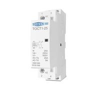 TOCT1 2P 25A AC 220 V/230 V 50/60 HZ rail Din contacteur modulaire domestique ac 110 V 230 V 24 V NO NC(2NC,220V)