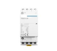 TOCT1 4P 25A 110V COIL 50/60HZ Din rail Household ac Modular contactor 4NO or 2NO 2NC Contactors MQXFCZUX(110V,4NO)